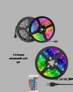 RGB Smart Şerit LED – TV Arkası ve Dekoratif Alanlar İçin Işık Şeridi - Görsel 2