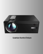 Full HD Projeksiyon – HDMI/USB Girişli, Kumandalı, Eğitim ve Sunum İçin İdeal - Görsel 2