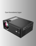 Ev Sineması İçin LED Projeksiyon Cihazı – Gündüz Görünür Parlaklık, Oyun Konsolu Uyumlu - Görsel 4