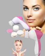 5 Başlıklı Yüz Masaj Aleti – Cilt Temizleme, Peeling, Siyah Nokta ve Gözenek Bakımı - Görsel 2