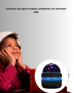 Galaxy Projektörlü Gece Lambası - Görsel 2