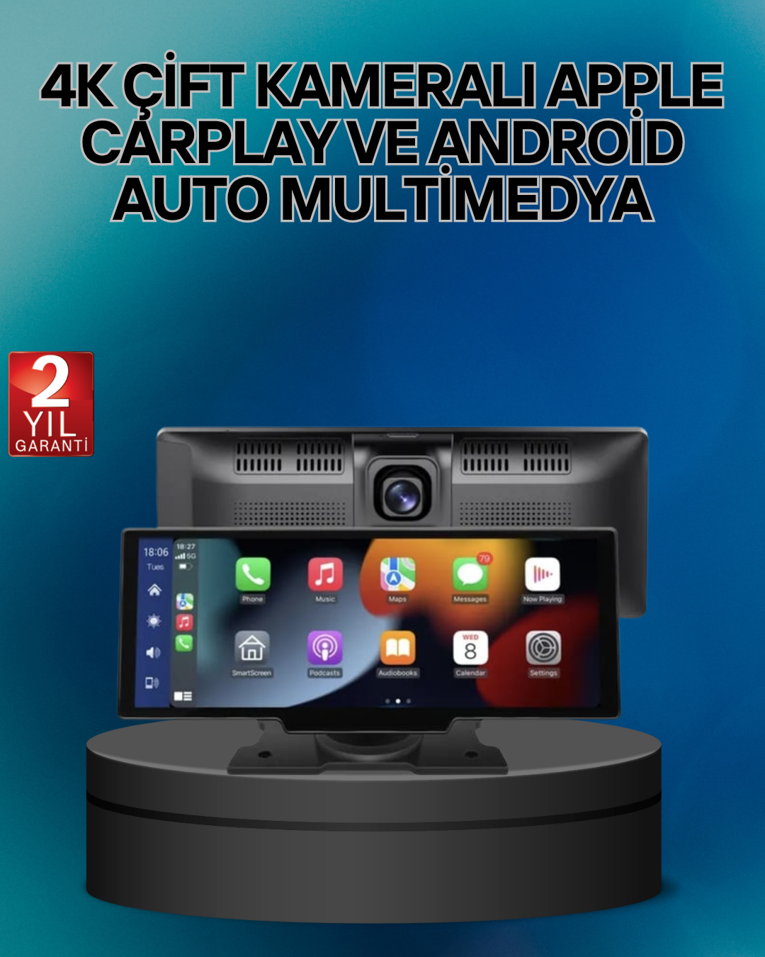 1238311_4-15.png Audi , Skoda Octavia, Superb, Seat Leon, Ibiza, Hyundai i20, i30, Tucson,Uyumlu Android Auto & CarPlay Multimedya Ekran - Görsel 1