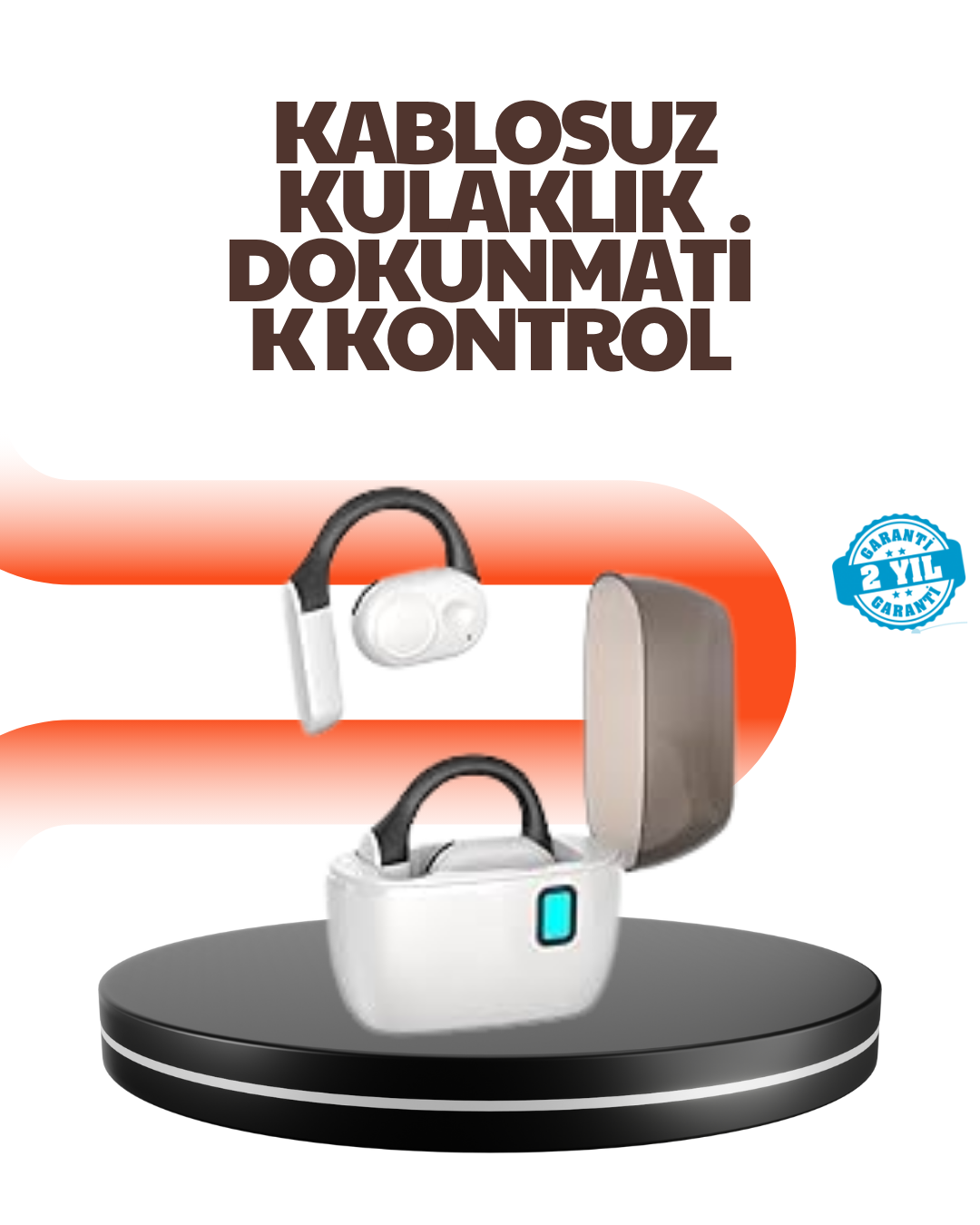 1238319_2-14.png Bluetooth 5.0 Kulak İçi Kulaklık – Güçlü Bas, Uzun Pil Ömrü, Şarj Kutulu Tasarım - Görsel 1