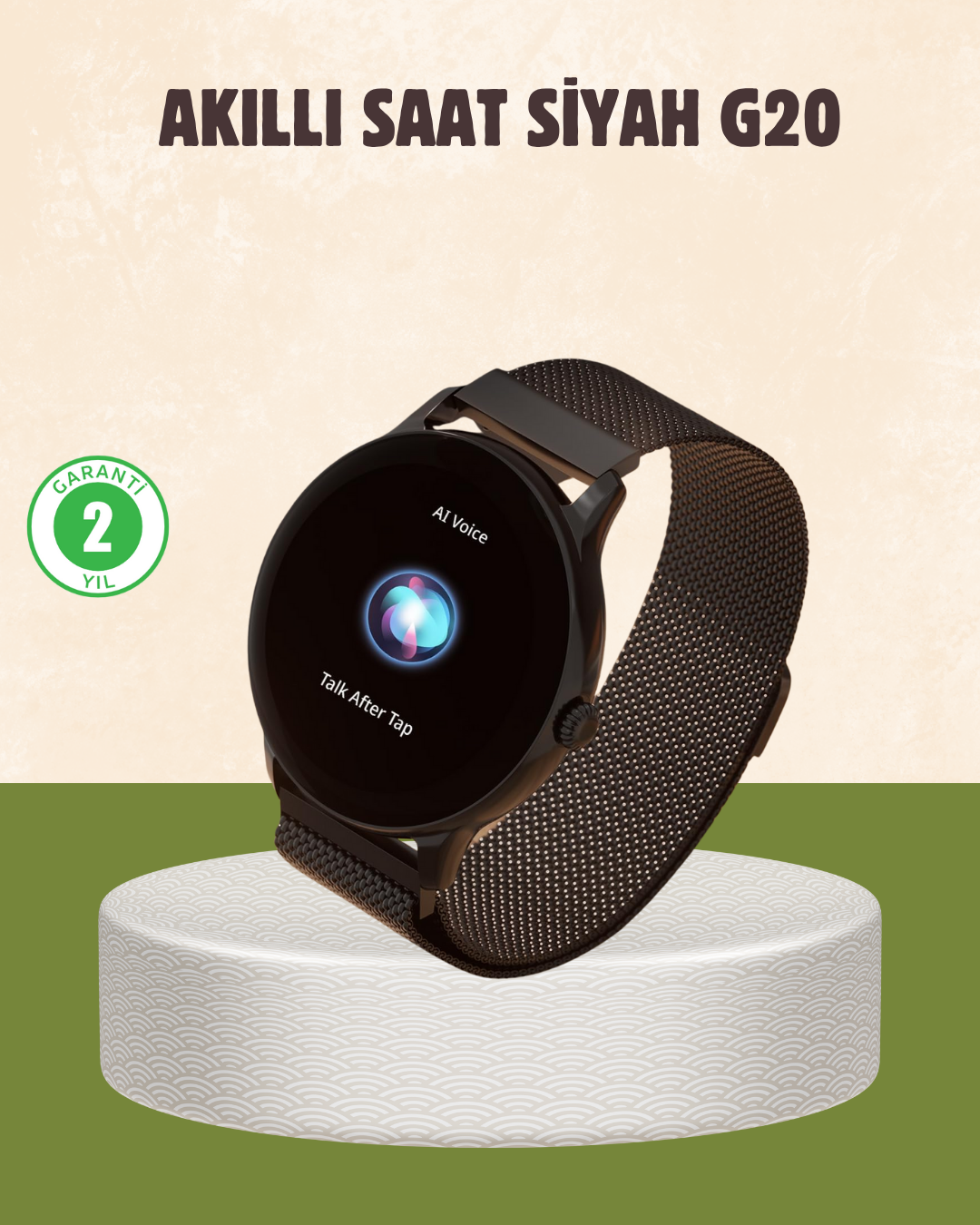 1238323_4-13.png G20 Mini Akıllı Saat – Sağlık Takibi, Uzun Pil Ömrü, Dokunmatik Renkli Ekran - Görsel 1