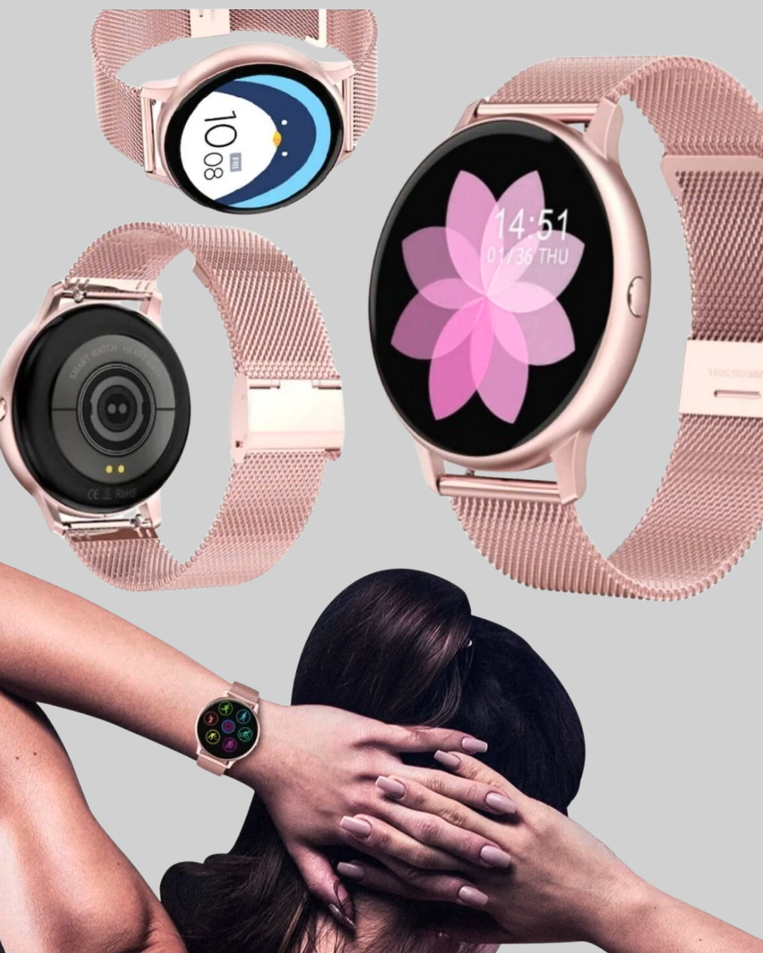 1238327_6-12.png Akıllı Saat – Bluetooth Arama, Suya Dayanıklı, Renkli Ekran - Görsel 3