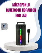 Kablosuz RGB Işıklı Bluetooth Hoparlör | Ev, Parti ve Açık Hava Kullanımı
