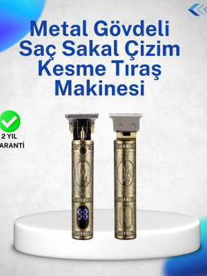 Dayanıklı Çelik Kafa ve Güçlü Motorlu Saç Sakal Makinesi