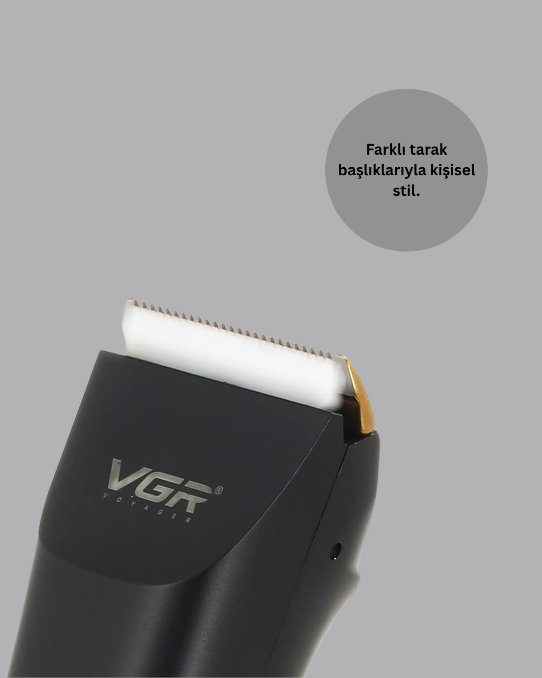 1238362_8-7.png Erkek Saç ve Sakal Kesme Makinesi – Su Geçirmez, Sessiz Motorlu - Görsel 3