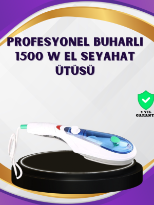 Taşınabilir Buharlı Ütü 1500W | Giysilerde Yanık Bırakmaz, Kokuyu Giderir