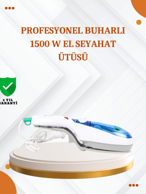 Kompakt Buharlı Ütü 1500W | Tüm Yüzeyler İçin Pratik ve Etkili