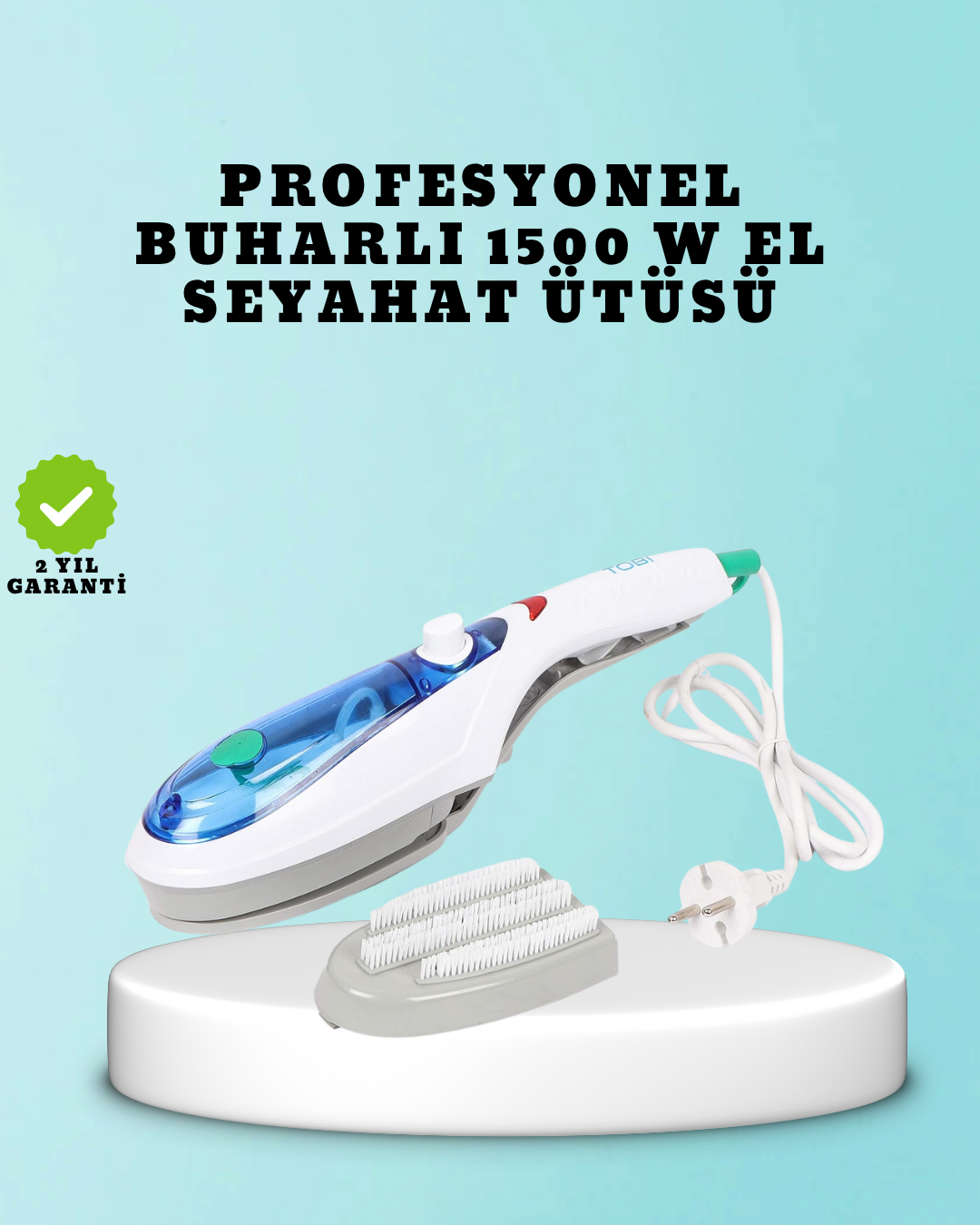 1238365_1-54.png 1500W Güçlü Buharlı Ütü | Yanık Riski Olmadan Hızlı Ütüleme - Görsel 1