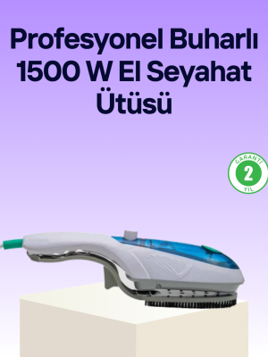 Portatif Buharlı Ütü Pratik Seyahat Tipi Kırışıklık Açıcı