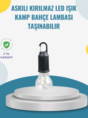 Taşınabilir Sıcak Işık Yayan Kamp Lambası