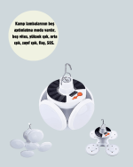 IPX4 Suya Dayanıklı, Katlanabilir LED Kamp Lambası ve Acil Durum Işığı - Görsel 3