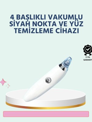 Cilt Dostu Vakumlu Siyah Nokta Temizleyici – Siyah Nokta, Yağ ve Makyaj Kalıntılarına Karşı