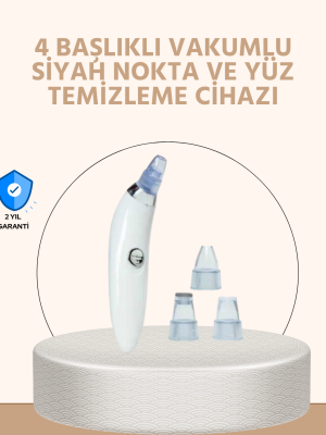 Güçlü Vakumlu Siyah Nokta Temizleyici – Cilt Pürüzlerini Gideren