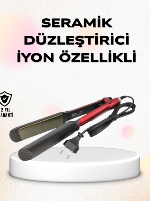 Profesyonel Titanyum Saç Düzleştirici – Ayarlanabilir Isı ve Hızlı Isınma Özellikli