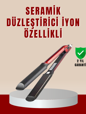 Profesyonel Saç Düzleştirici – 360° Döner Kablo ve Kompakt Tasarım