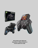 2.4 İnç Ekranlı 500 Oyunlu Taşınabilir Retro Oyun Konsolu, Şarjlı El Tipi Mini - Görsel 2