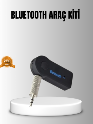 Bluetooth AUX Araç Kiti Eller Serbest Müzik Çalar Dahili Mikrofonlu