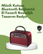 Kablosuz Bluetooth Hoparlör – Yüksek Ses Kalitesi, Uzun Pil Ömrü, FM ve AM Radyo Fonksiyonu
