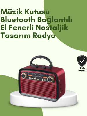 Kablosuz Bluetooth Hoparlör – Yüksek Ses Kalitesi, Uzun Pil Ömrü, FM ve AM Radyo Fonksiyonu