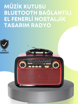Taşınabilir Bluetooth Hoparlör – Modern Teknoloji ile Nostaljik Radyo Deneyimi, FM/AM Fonksiyonu