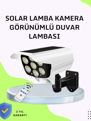 3 Modlu Güneş Paneli Aydınlatmalı Dış Mekan Güvenlik Işığı – IP65 Su Geçirmez, PIR Sensörlü