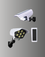 77 LED'li Güneş Enerjili Güvenlik Lambası ve Kukla Kamera – Hareket Sensörlü, 2400mAh Pilli - Görsel 4