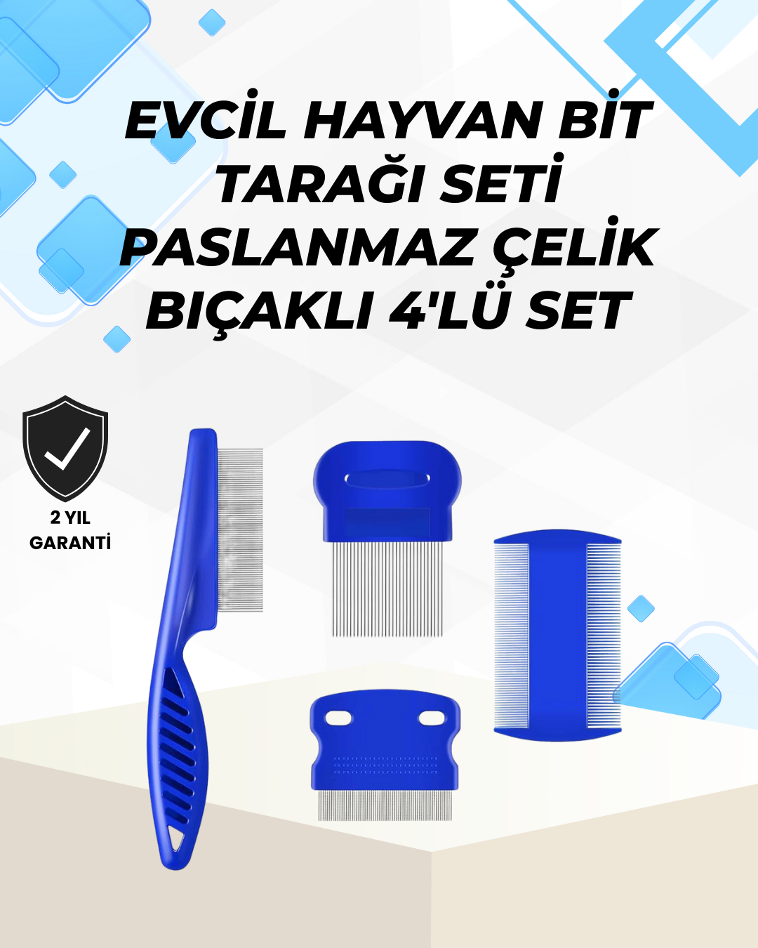 1238477_4-58.png Uzun ve Kısa Tüylü Hayvanlara Özel Bit Tarağı ve Tüy Temizleme Seti - Görsel 1