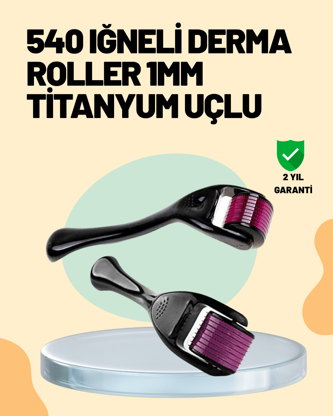 1238484_3-55.png Cilt Yenileyici Derma Roller – Mikro İğneli Bakım Aracı - Görsel 1