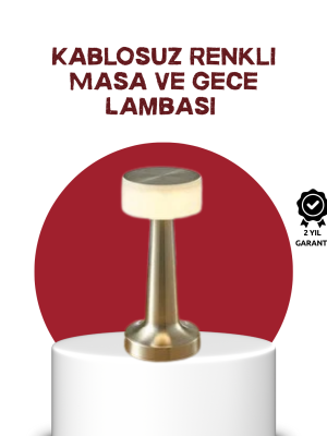 Şarj Edilebilir LED Masa Lambası – USB Girişli, Metal Yapı