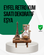 Ahşap Kum Saati – Vintage Tasarımlı Masa Dekoru