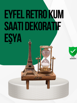 Ahşap Kum Saati – Vintage Tasarımlı Masa Dekoru