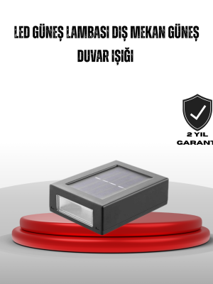 Güneş Enerjili Su Geçirmez LED Duvar Lambası
