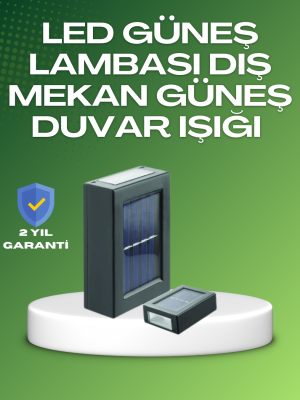 Dış Mekan Güneş Paneli ile Aydınlatma Lambası