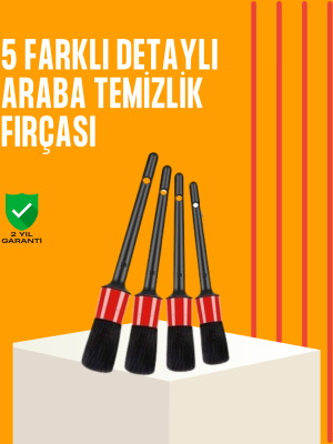 Araba Temizliği İçin 5 Parça Fırça Takımı