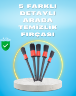 5'li Araba Temizlik Fırçaları-Farklı Boyutlu Fırçalarla Derinlemesine Temizlik