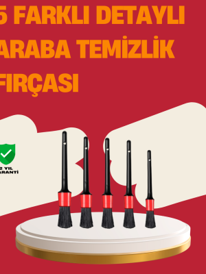 Araç İçi Detaylı Temizlik Seti-Araba Jant ve İç Yüzey Temizlik Fırçaları