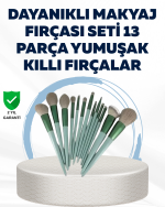 Profesyonel Kullanıma Uygun 13 Parça Makyaj Fırçası Takımı Fiber Kıllı