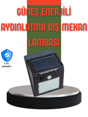 Hareket Sensörlü Güneş Enerjili Dış Mekan LED Lamba 100/144 LED