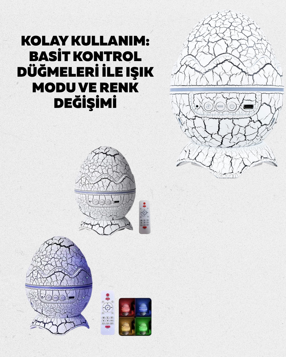 1238566_10-57.png Bluetooth Bağlantılı Dinozor Yıldız Projektör Gece Lambası ve Uyku Yardımcısı - Görsel 3