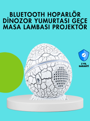 Dinozor Yumurtası Tasarımlı Gece Lambası – Müzik ve Işık Senkronizasyonlu
