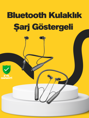 Y12 Bluetooth Boyun Bantlı Kulaklık – 100 Saat Pil, Bluetooth 5.3, Dokunmatik Kontrol