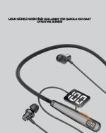 Y12 Bluetooth Boyun Bantlı Kulaklık – 100 Saat Pil, Bluetooth 5.3, Dokunmatik Kontrol - Görsel 4
