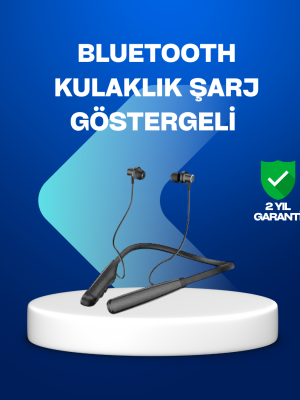 Boyun Askılı Kablosuz Bluetooth Kulaklık – Aktif Gürültü Önleme, LCD Ekranlı
