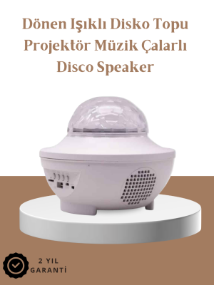 Müzik Ritimli Işık Değişimi & Dönen Dalga Efekti – Galaxy Projektör