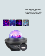 10 Renkli Kombinasyon + Breathing Light + 2 Saat Zamanlayıcılı Star Lamba - Görsel 2