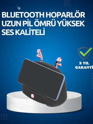 Akıllı Kablosuz Telefon Tutucu ve Stereo Hoparlör – Kolay Kullanım ve Yüksek Ses Kalitesi