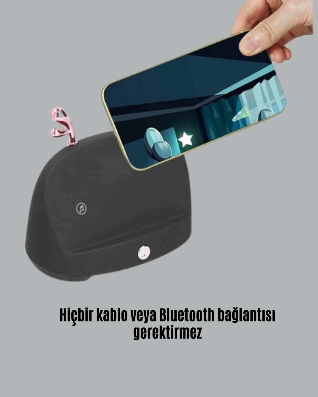 1238589_8-52.png Kablosuz İndüksiyonlu Telefon Tutucu ve Stereo Hoparlör – Şık ve Fonksiyonel Tasarım - Görsel 4